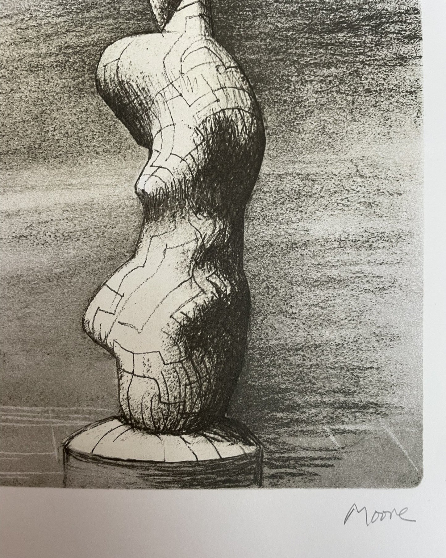 Standing Figure: Storm Sky, 1978 by Henry Moore OM CH, lithograph