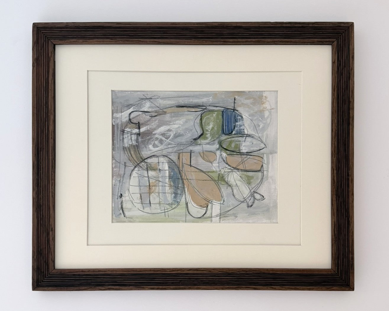 David Holmes (1940-2010), ‘Composition 7’ 1977, abstract painting on paper