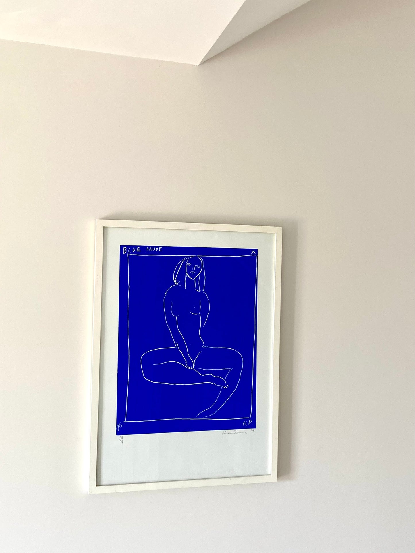 Ken Done AM (b.1940) signed limited edition screenprint ‘Blue Nude X’ 1996