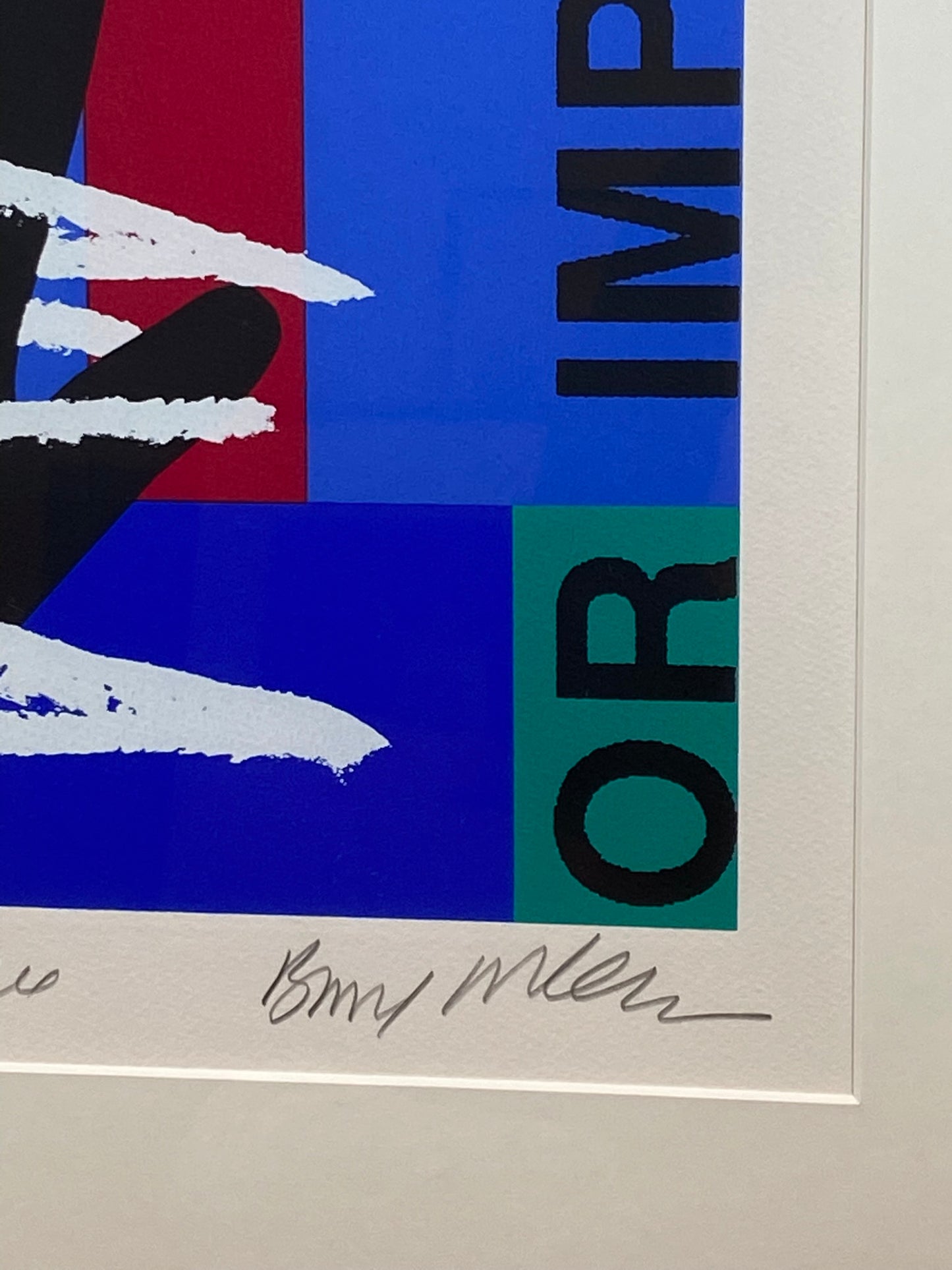Room for Improvement (1994) Silkscreen on Handmade Wove Paper by Bruce McLean