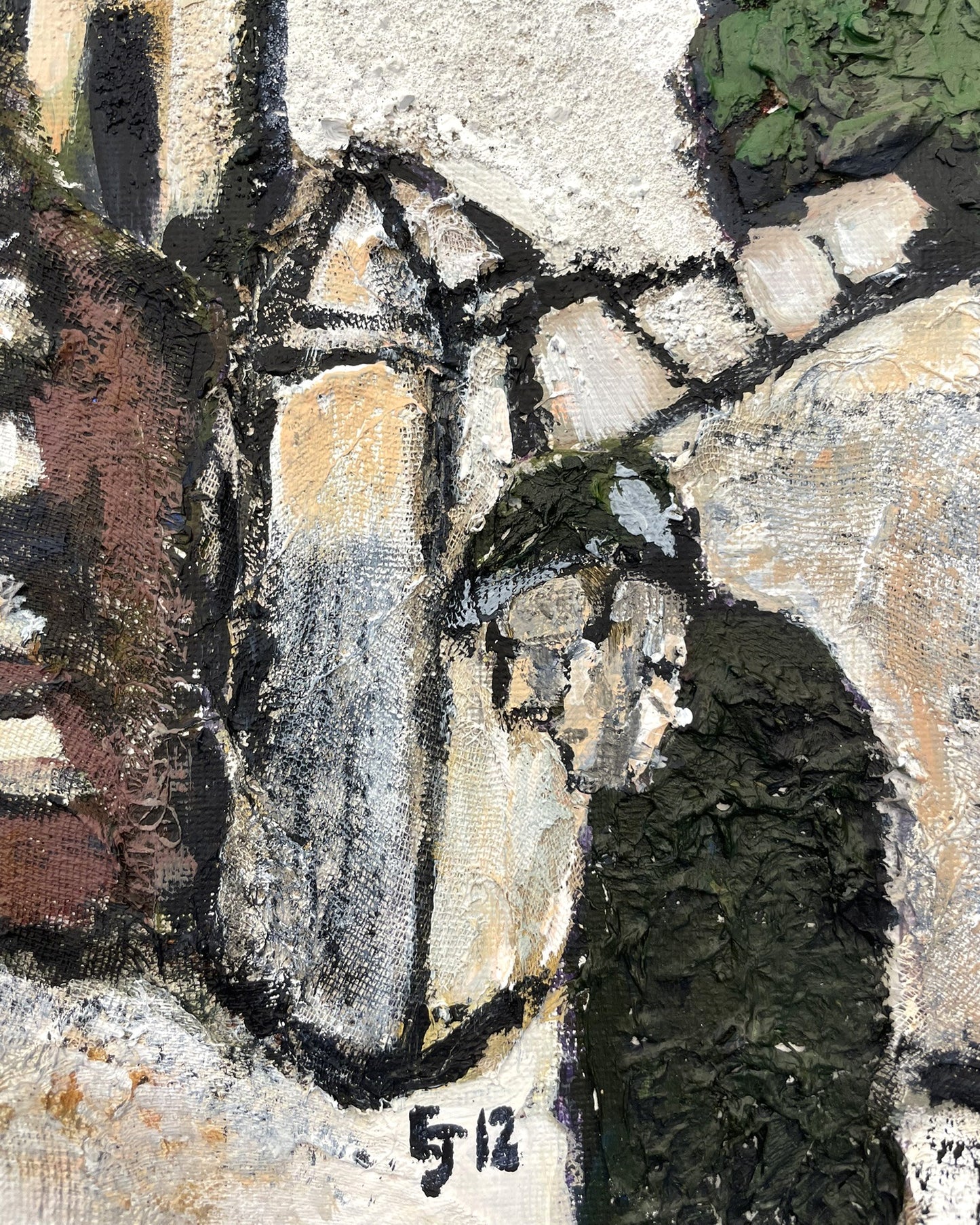 A Contemporary Mixed Media Painting