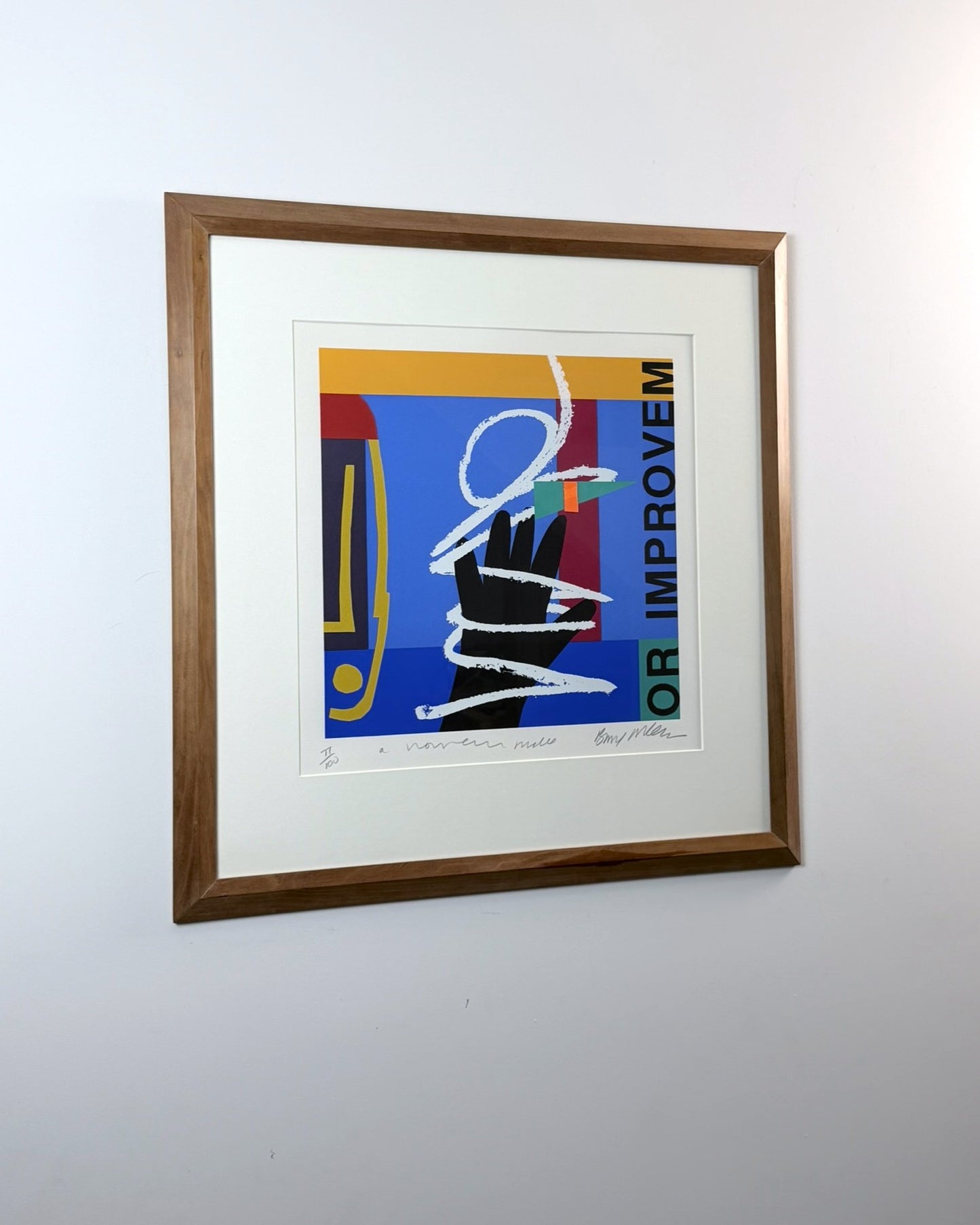 Room for Improvement (1994) Silkscreen on Handmade Wove Paper by Bruce McLean