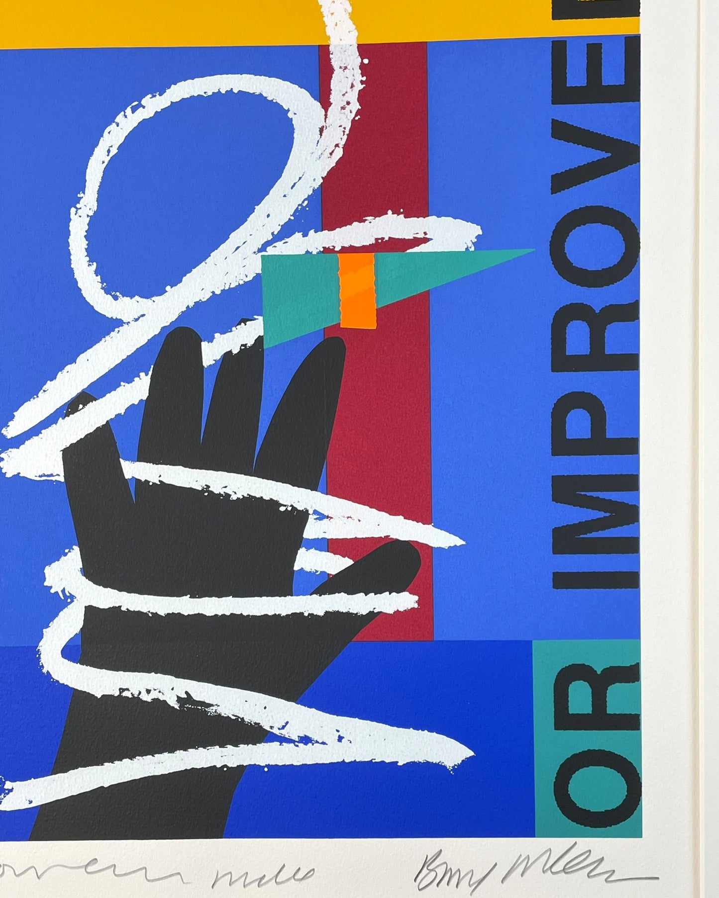 Room for Improvement (1994) Silkscreen on Handmade Wove Paper by Bruce McLean