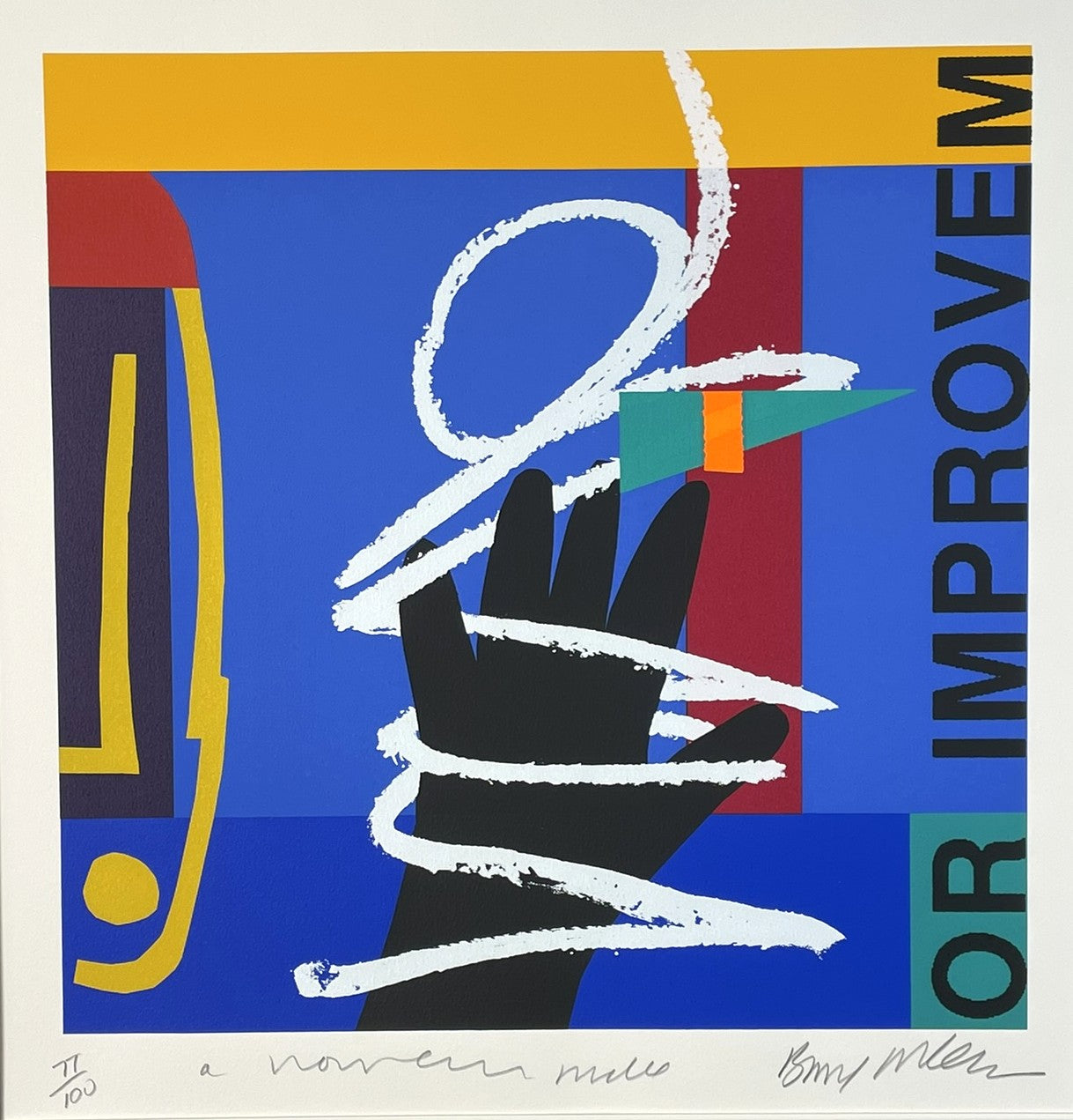 Room for Improvement (1994) Silkscreen on Handmade Wove Paper by Bruce McLean
