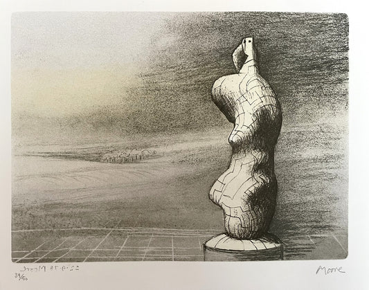 Standing Figure: Storm Sky, 1978 by Henry Moore OM CH, lithograph