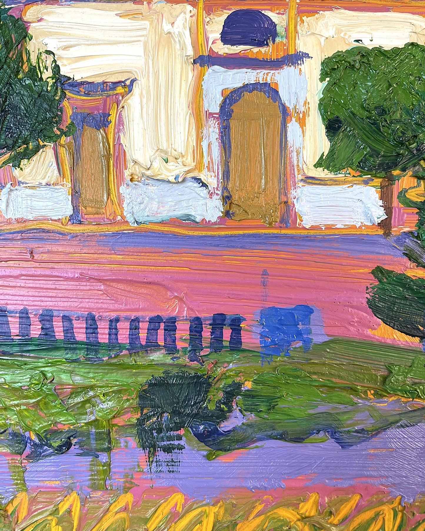 Tuscan Church – Original Oil Painting by Gregory Alexander