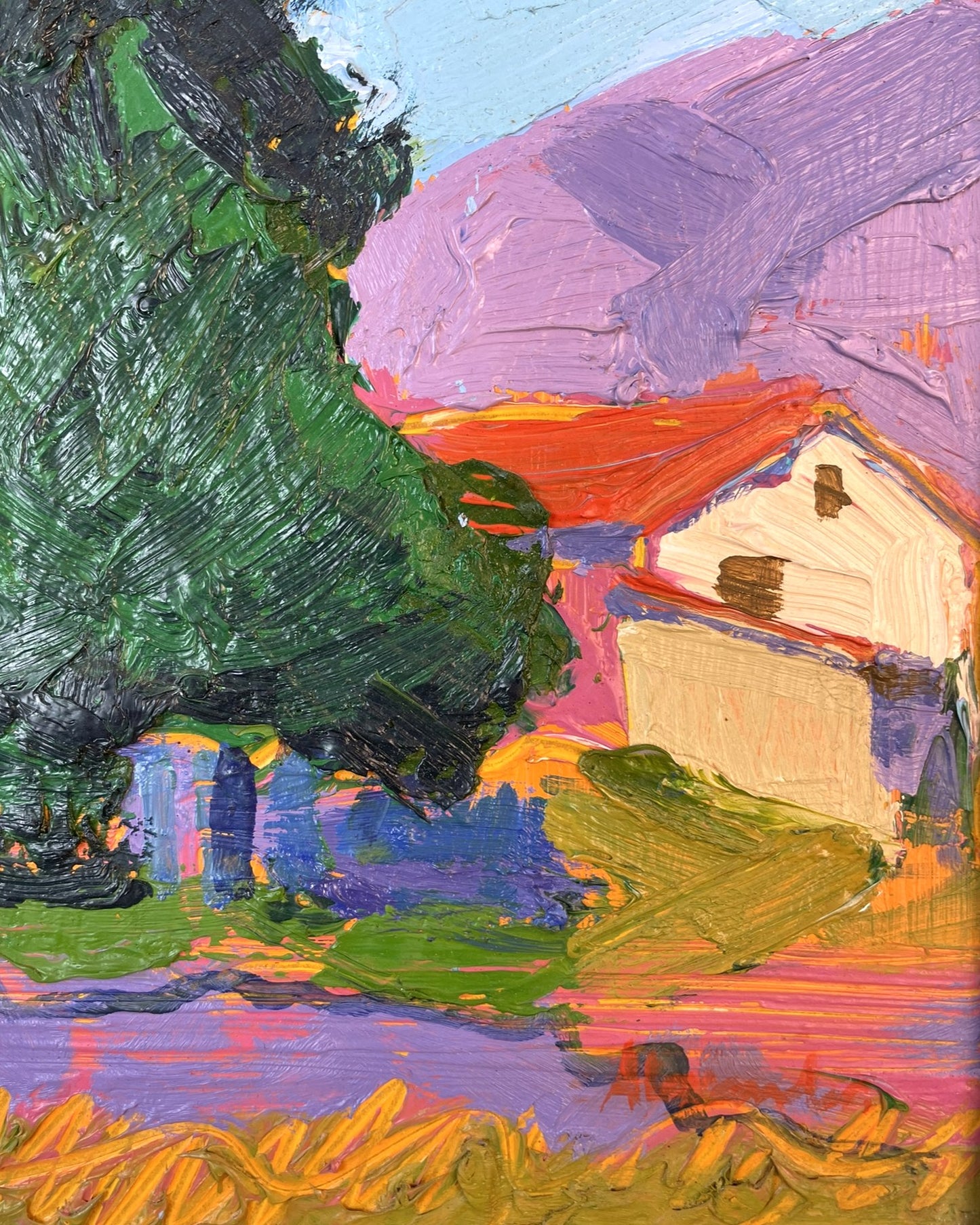 Tuscan Church – Original Oil Painting by Gregory Alexander